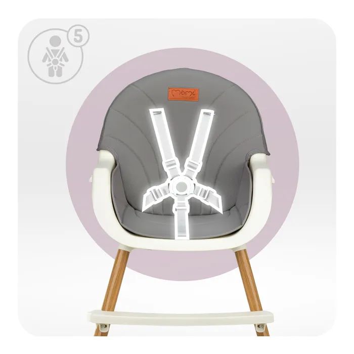 Стілець для годування MoMi Reki 2в1 Grey (KRKA00034) зображення 6
