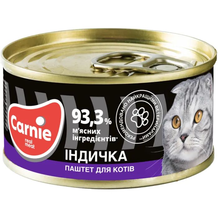 Паштет для кошек Carnie мясной с индейкой 100 г (4820255190068)