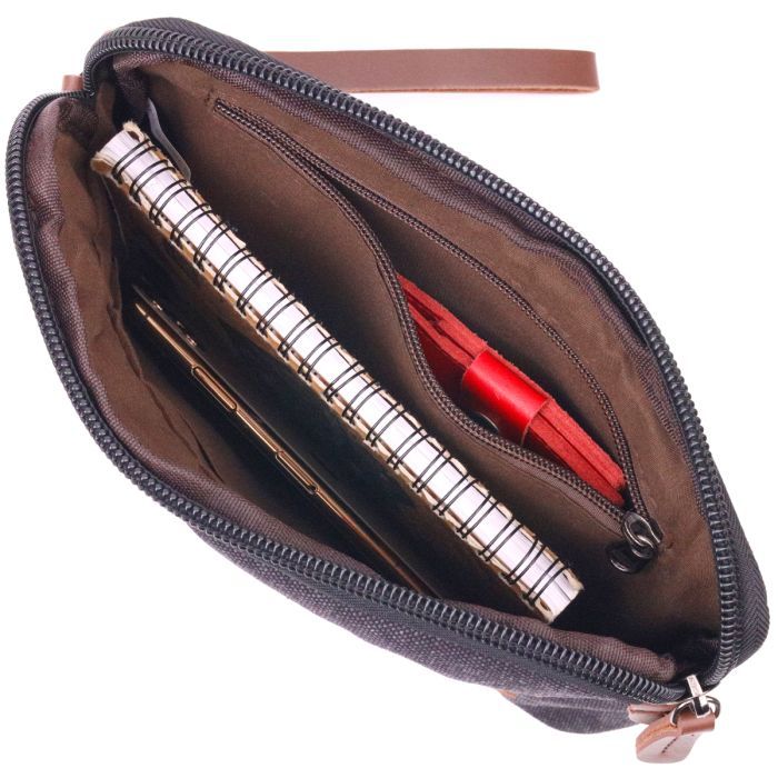 Сумка Vintage Текстильная Черная (21258) изображение 7