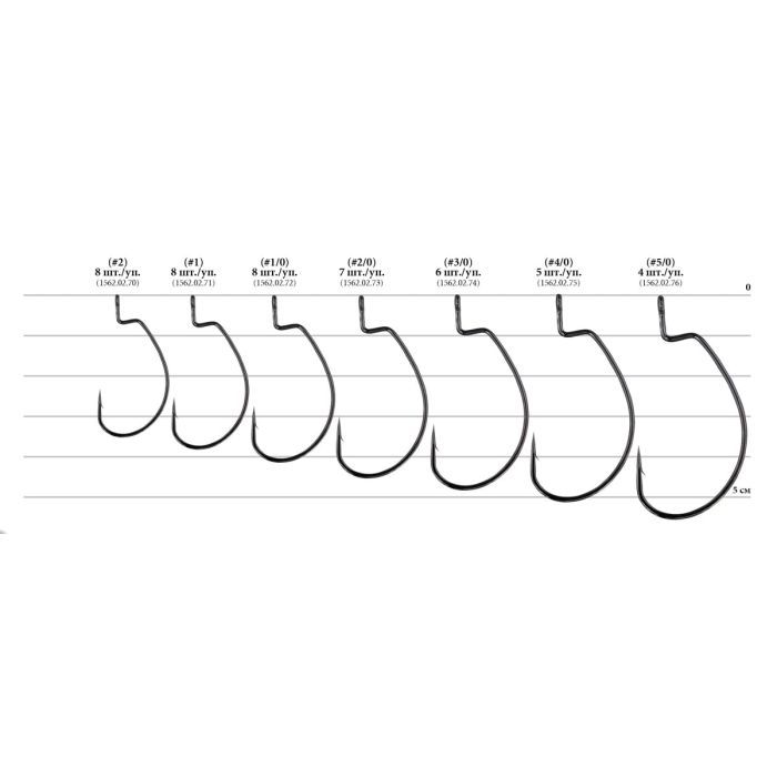 Крючок Decoy Worm25 Hook Wide 4/0 (5 шт/уп) (1562.02.75) изображение 2
