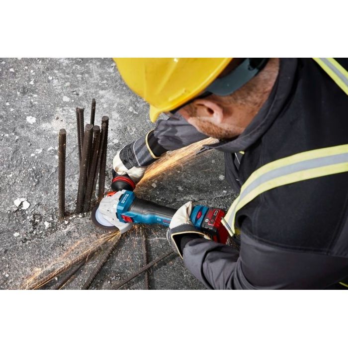 Шліфувальна машина Bosch GWS 18V-11S 125мм, 18В, 1x5Ah, 0-9000об/хв, 1.7кг, кейс (0.601.9N4.003) зображення 11