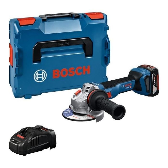 Шліфувальна машина Bosch GWS 18V-11S 125мм, 18В, 1x5Ah, 0-9000об/хв, 1.7кг, кейс (0.601.9N4.003)