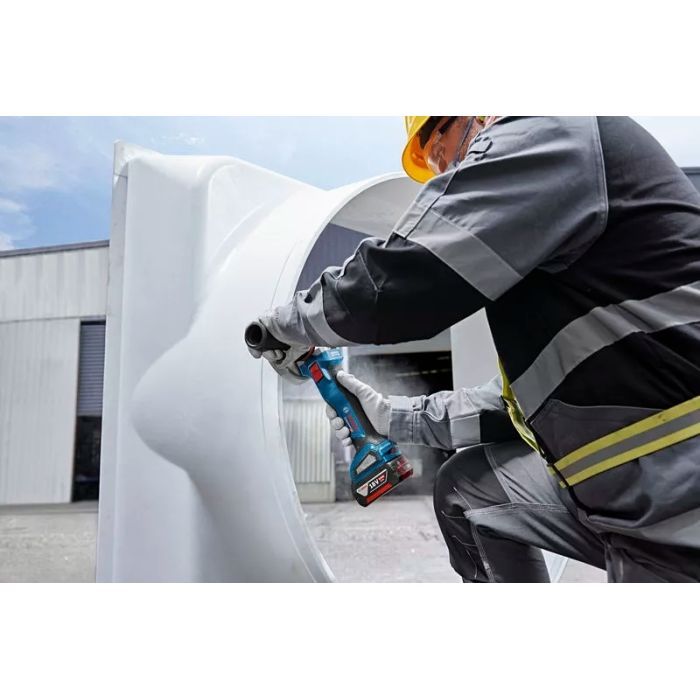 Шліфувальна машина Bosch GWS 18V-11S 125мм, 18В, 1x5Ah, 0-9000об/хв, 1.7кг, кейс (0.601.9N4.003) зображення 9