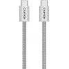 Дата кабель USB-C to USB-C 1.0m 60W Magnet Braided Light Grey Canyon (CND-CCMG60AB15LG) изображение 4