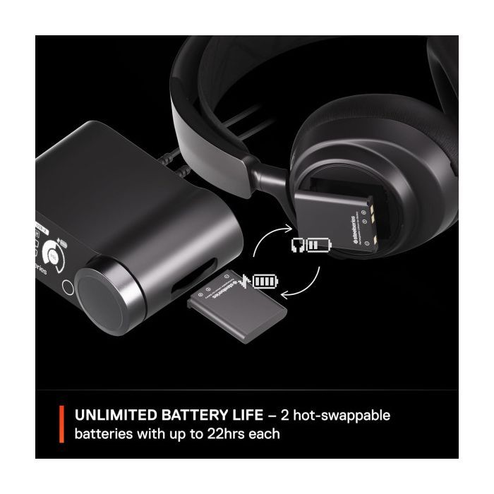 Наушники SteelSeries Arctis Nova Pro Wireless P PS/PC/SW/MAC/MOB Black (61522) изображение 8
