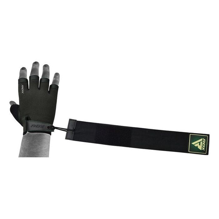 Перчатки для фитнеса RDX T2 Half Army Green Plus XL (WGA-T2HA-XL+) изображение 2