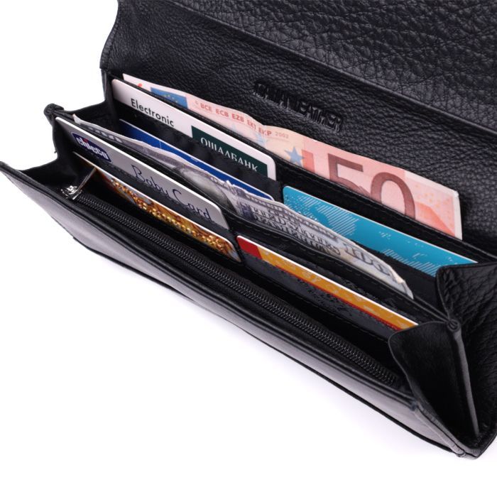 Гаманець ST Leather Шкіряний Чорний (22546) зображення 6