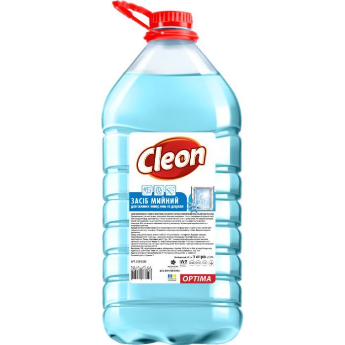 Засіб для миття скла Cleon Морозна свіжість 5 л (4820289450138)