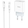 Зарядний пристрій HOCO C76A Plus Speed Source USB-C PD20W + cable USB-C to Lightning White (6931474746924)