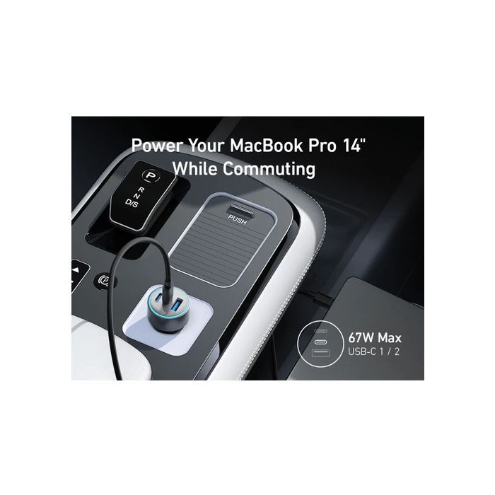 Зарядний пристрій Anker 325 PowerDrive USB-C PD67W + USB-A 22.5W Black (A2731HA1) зображення 2
