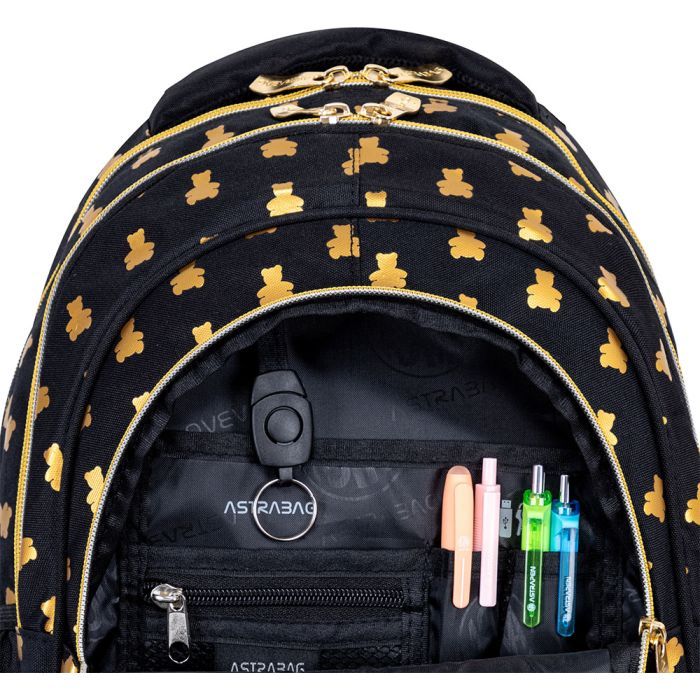 Рюкзак школьный Astrabag AB330 GOLDEN TEDDY з золотистим ... (502024089) изображение 7