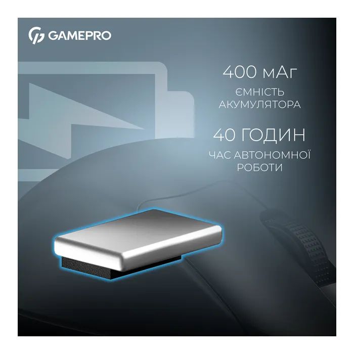 Мышка GamePro Asgard Surt Wireless/Bluetooth/USB White (GM017W) изображение 8