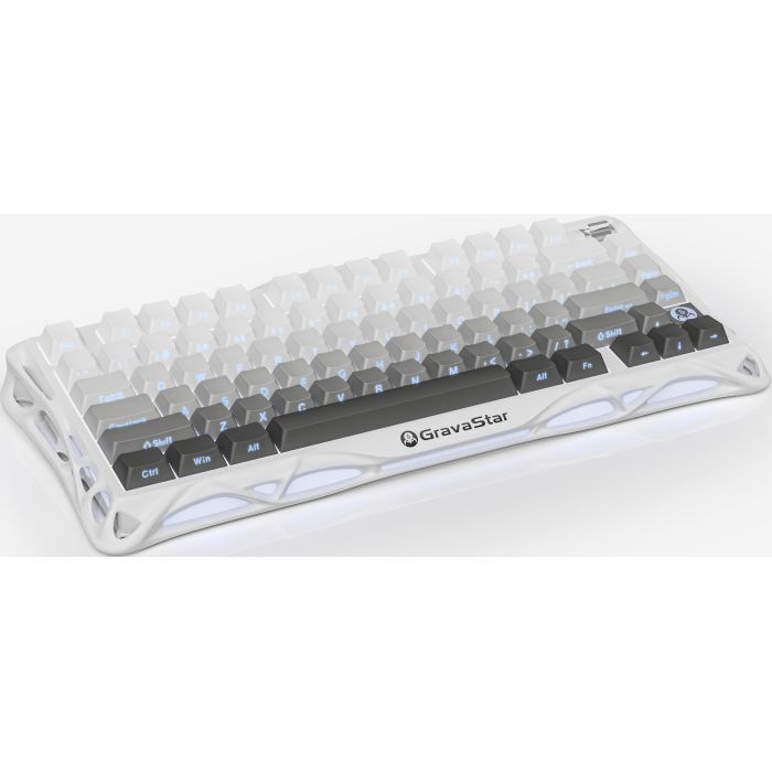 Клавіатура GravaStar Mercury K1 TKL Wireless/Bluetooth/USB UA Black (GSK1_GBLK) зображення 3