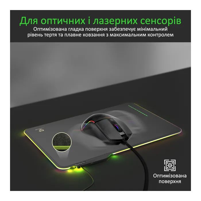 Коврик для мышки Vertux FluxPad Speed Black (fluxpad.black) изображение 2