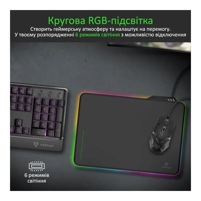 Коврик для мышки Vertux FluxPad Speed Black (fluxpad.black) изображение 3
