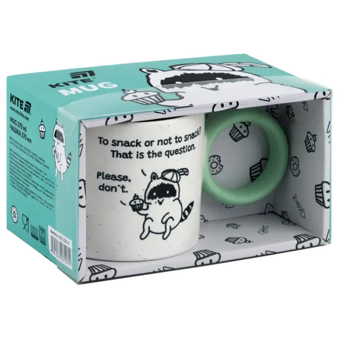 Чашка Kite 370 мл Donut racoon (K25-220-2) зображення 3