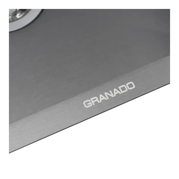 Мийка кухонна GRANADO Under top L STEEL S201 black (GS09201B) зображення 3