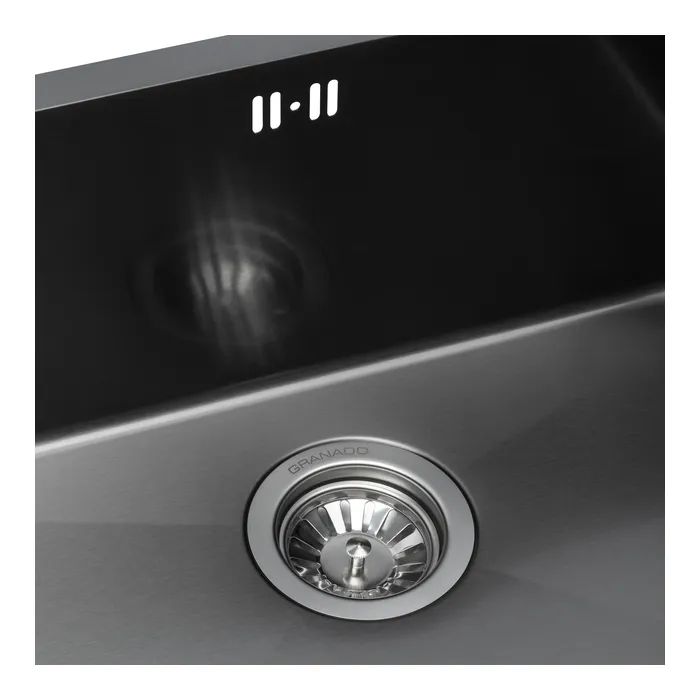 Мийка кухонна GRANADO Under top L STEEL S201 black (GS09201B) зображення 4