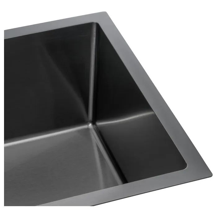Мийка кухонна GRANADO Under top L STEEL S201 black (GS09201B) зображення 5