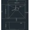 Мийка кухонна GRANADO Under top L STEEL S201 black (GS09201B) зображення 7