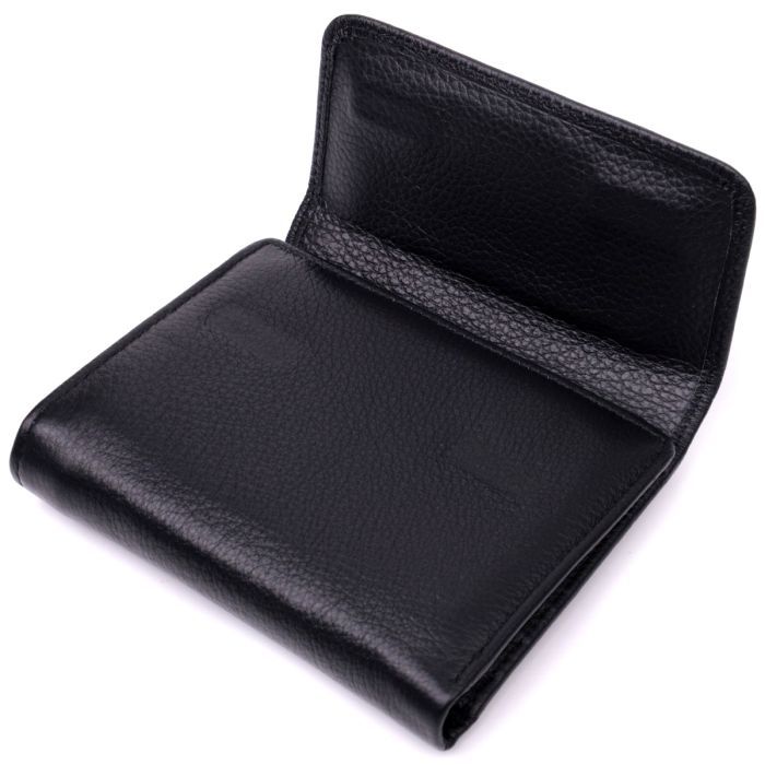 Гаманець ST Leather З натуральної шкіри Чорний (19481) зображення 3