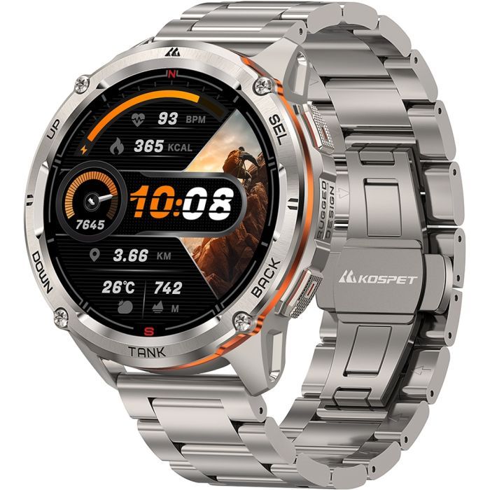Смарт-годинник KOSPET Tank T3 ULTRA 2 SE SILVER (6974958251187)