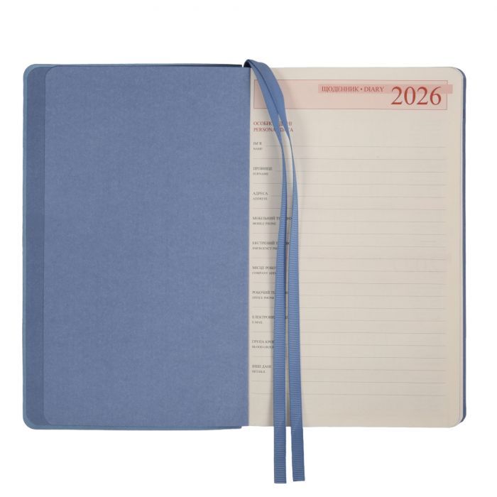 Еженедельник Leo planner датированный 2026 «Glory», мягкий, голубой, 352 страницы (252631) изображение 5
