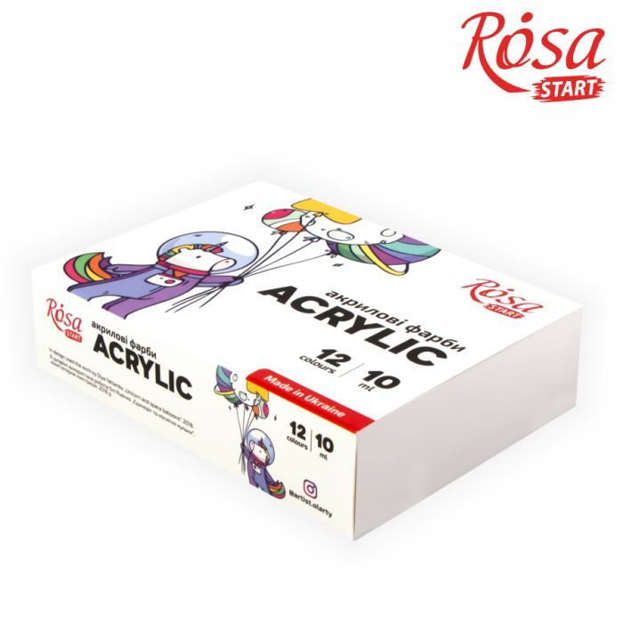 Акриловые краски Rosa START Space Unicorn 12 x10 мл (4823098531067)