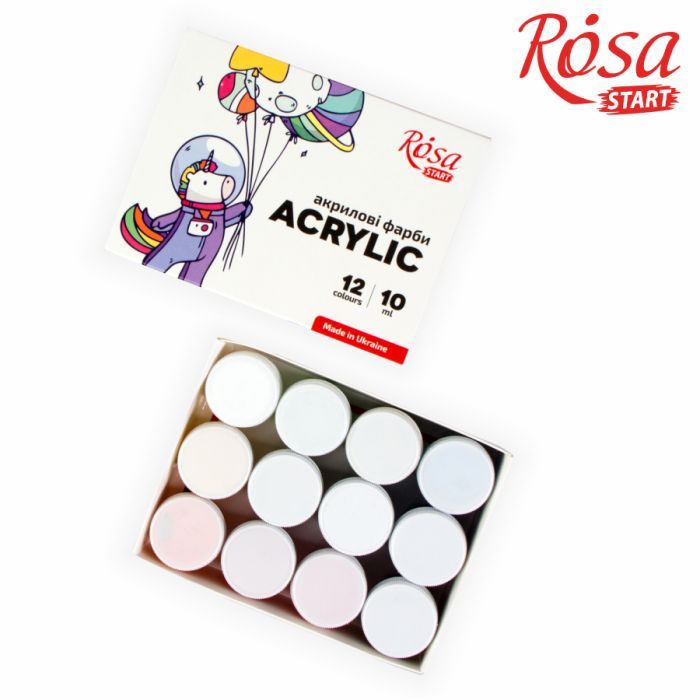 Акриловые краски Rosa START Space Unicorn 12 x10 мл (4823098531067) изображение 2