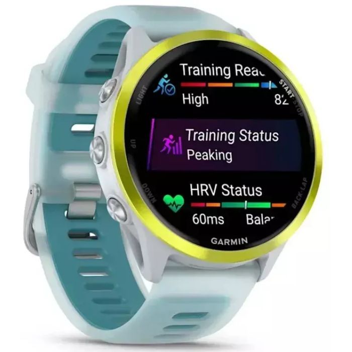 Смарт-годинник Garmin Forerunner 570 - 47MM, Whitestone/Amp Yellow, GPS (010-02971-01) зображення 3