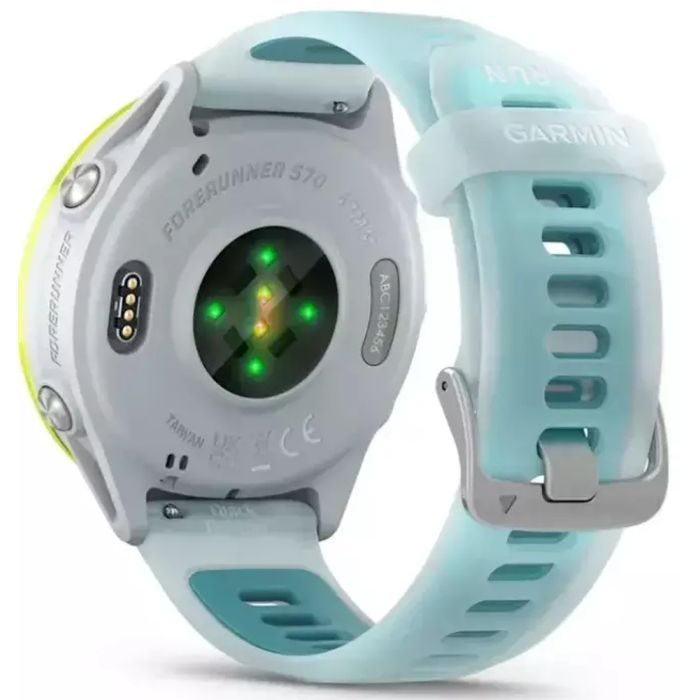 Смарт-годинник Garmin Forerunner 570 - 47MM, Whitestone/Amp Yellow, GPS (010-02971-01) зображення 6