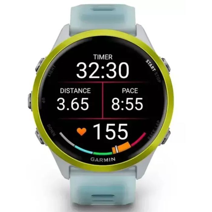 Смарт-годинник Garmin Forerunner 570 - 47MM, Whitestone/Amp Yellow, GPS (010-02971-01) зображення 8