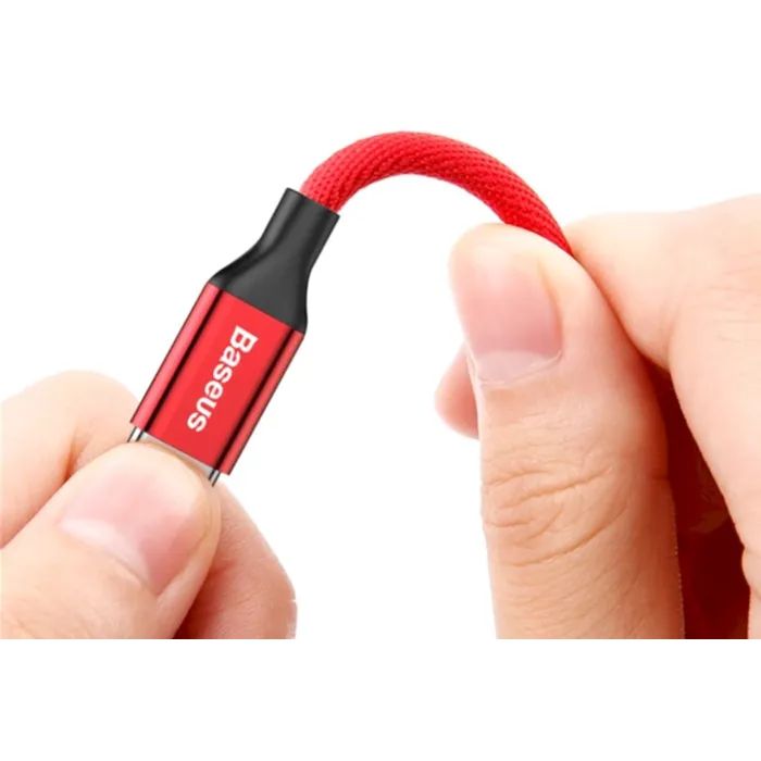Дата кабель USB 2.0 AM to Lightning 1.8m red Baseus (CALYW-A09) изображение 5