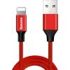 Дата кабель USB 2.0 AM to Lightning 1.8m red Baseus (CALYW-A09)