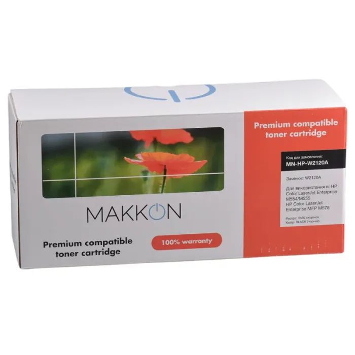 Картридж Makkon HP W2120A (212A) для CLJ M554/M555/M578 black (MN-HP-W2120A) изображение 3