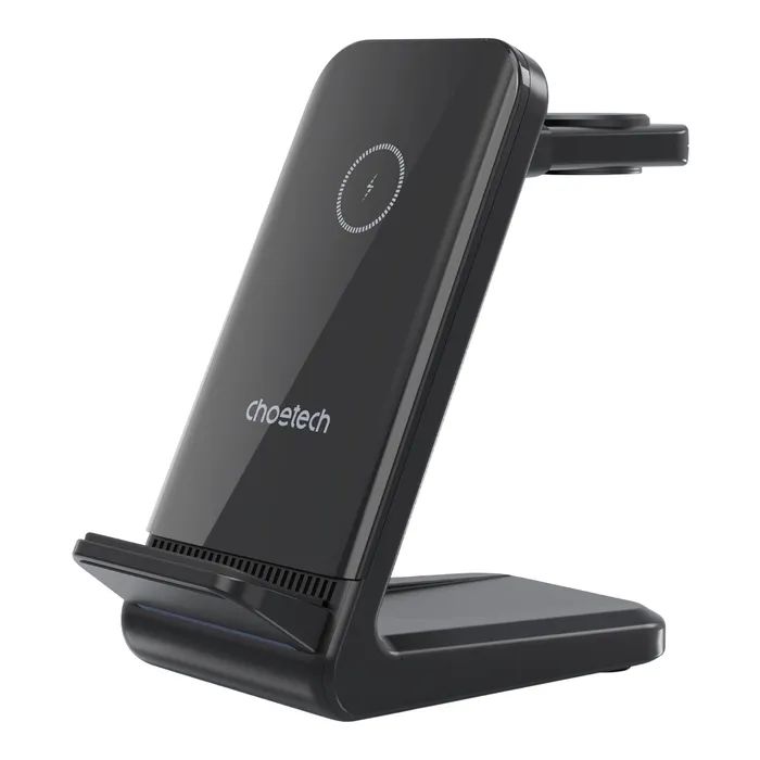 Зарядное устройство Choetech Wireless 3-in-1 15W black (T608-F) изображение 2 Зарядное устройство Choetech Wireless 3-in-1 15W black (T608-F) изображение 2