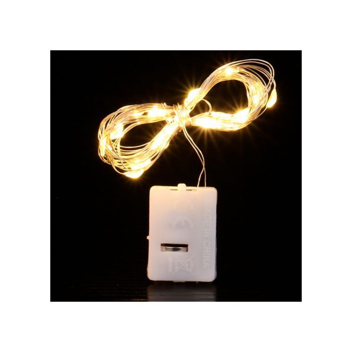 Гирлянда Voltronic White Hot 20LED, 1 режим, 3 м., прозора, 3*АА (Garl-20LED-3m-Wh)