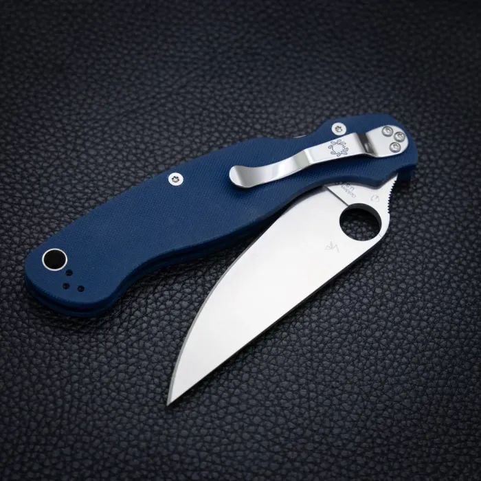 Ніж Spyderco Military 2 CPM SPY27 G-10 Cobalt Blue (C36GPCBL2) зображення 11