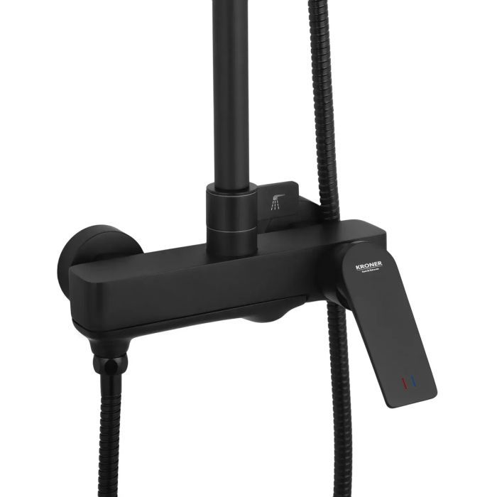 Душовий гарнітур Kroner Graz-SCH063 + змішувач Edelstahl Kubus-SCH010 (CVS30220) зображення 4