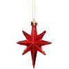 Ялинкова іграшка Chomik Зірки, 9 см, пластикові 4 шт, червоні (5901292631147_3) зображення 2