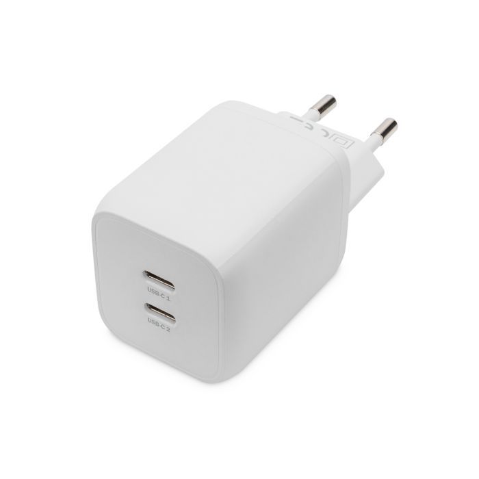 Зарядное устройство Digitus 2xUSB-C PD65W GaN (DA-10063)