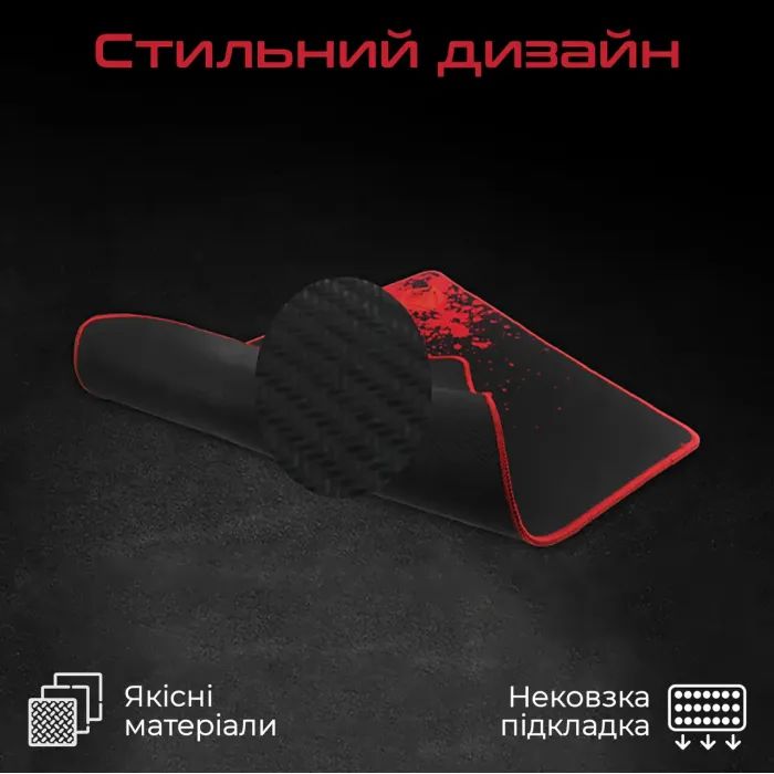 Коврик для мышки Meetion P110 Black/Red (MT-P110) изображение 4