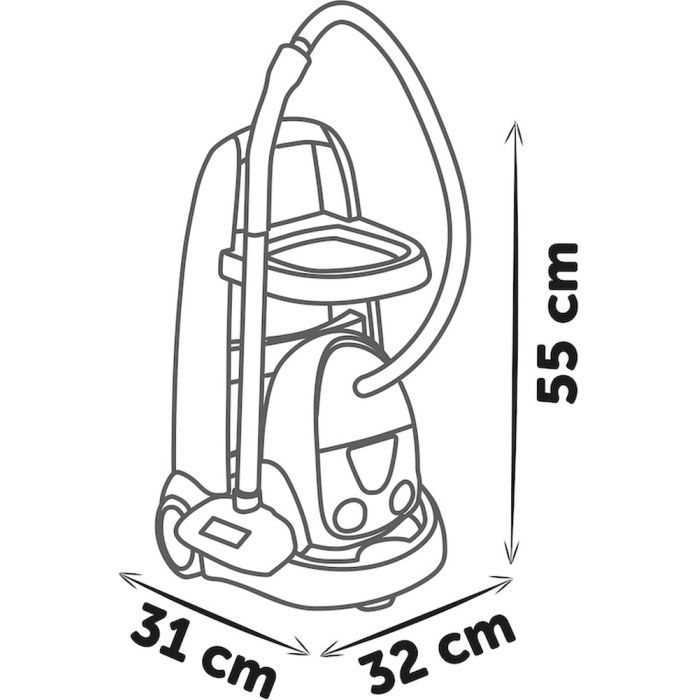 Ігровий набір Smoby Вiзок для прибирания Ровента з пилососом (7600330325) зображення 3
