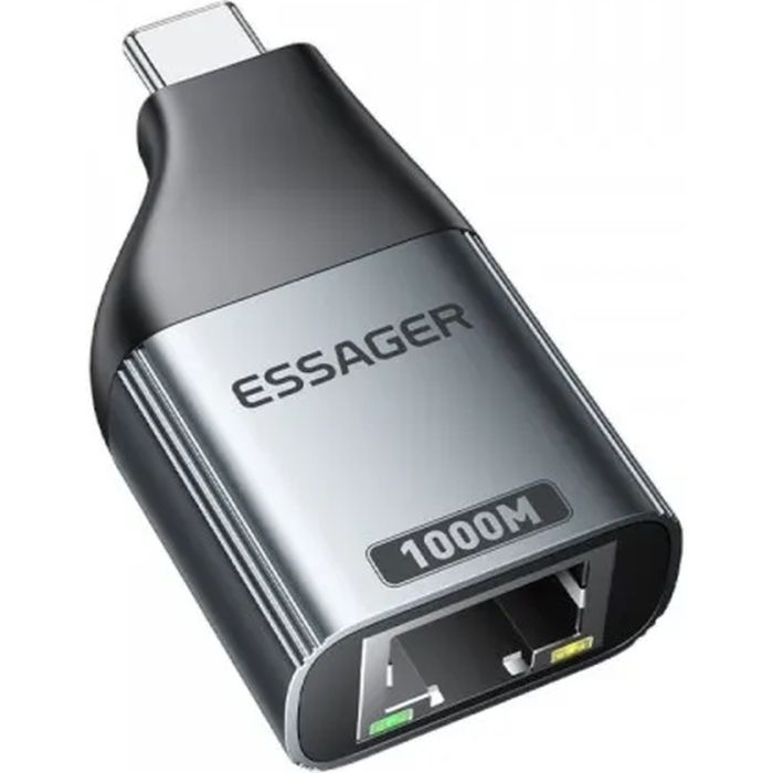 Переходник USB-C to RJ45 1000Mbps Essager (EZJRJK-MJ0G-P) изображение 4