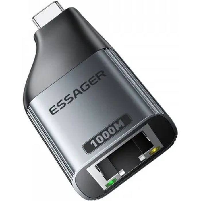 Переходник USB-C to RJ45 1000Mbps Essager (EZJRJK-MJ0G-P) изображение 5