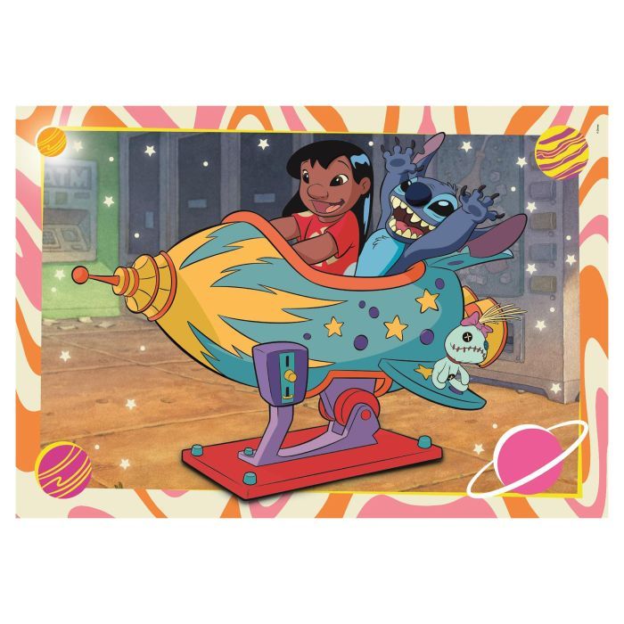 Пазл Clementoni 2 в 1 Stitch, 2 по 60 елементів (24822) зображення 2