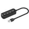 Концентратор Vention USB 2.0 to 4xUSB 2.0 0.15m black (VAS-J43-B015)