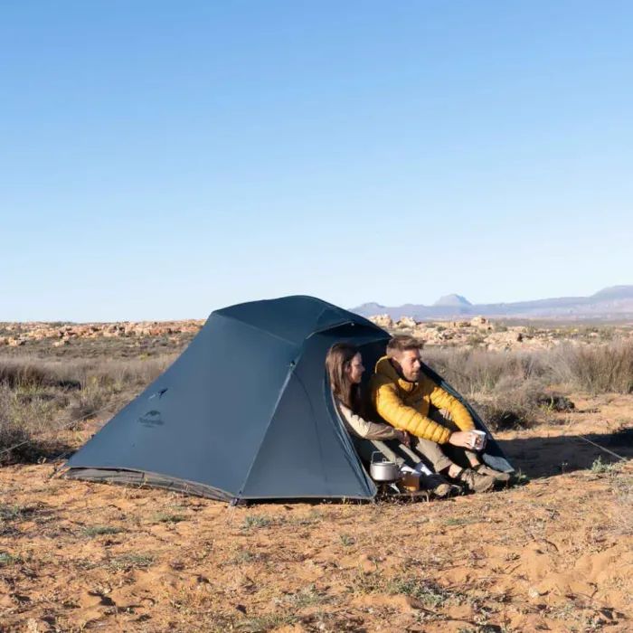 Палатка Naturehike надлегкий тримісний з футпринтом Cloud Up 3 UL NH18T030-T-T, 20D, темно-синій (6927595783290) изображение 3