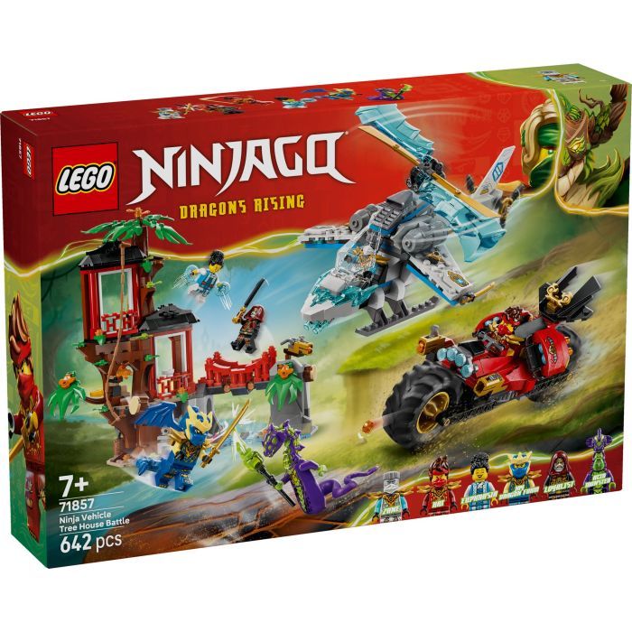 Конструктор LEGO Ninjago Автомобильная битва ниндзя у дома на дереве (71857)