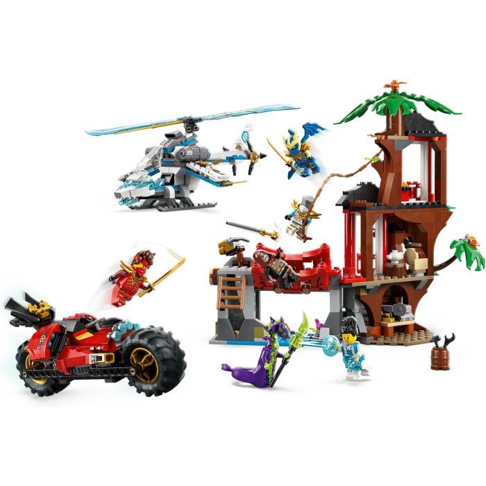 Конструктор LEGO Ninjago Автомобильная битва ниндзя у дома на дереве (71857) изображение 3